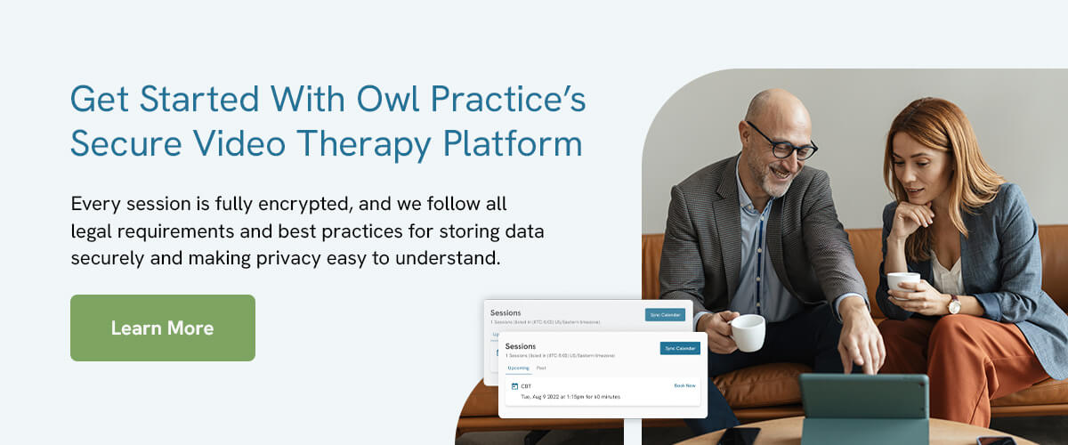 Get Started With Owl Practice’s Secure Video Therapy Platform